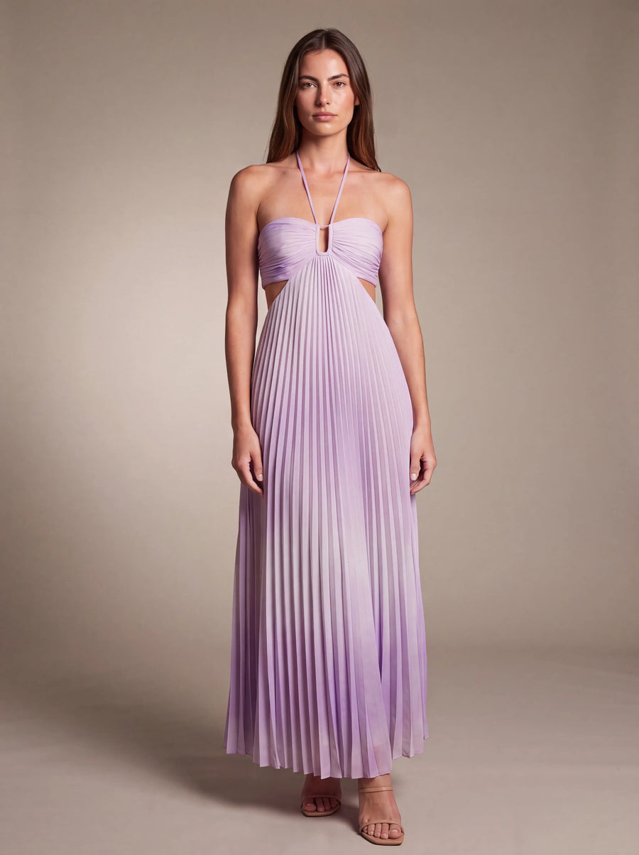SIENNA MAXI DRESS Lilac studio front