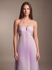 SIENNA MAXI DRESS Lilac studio zoom