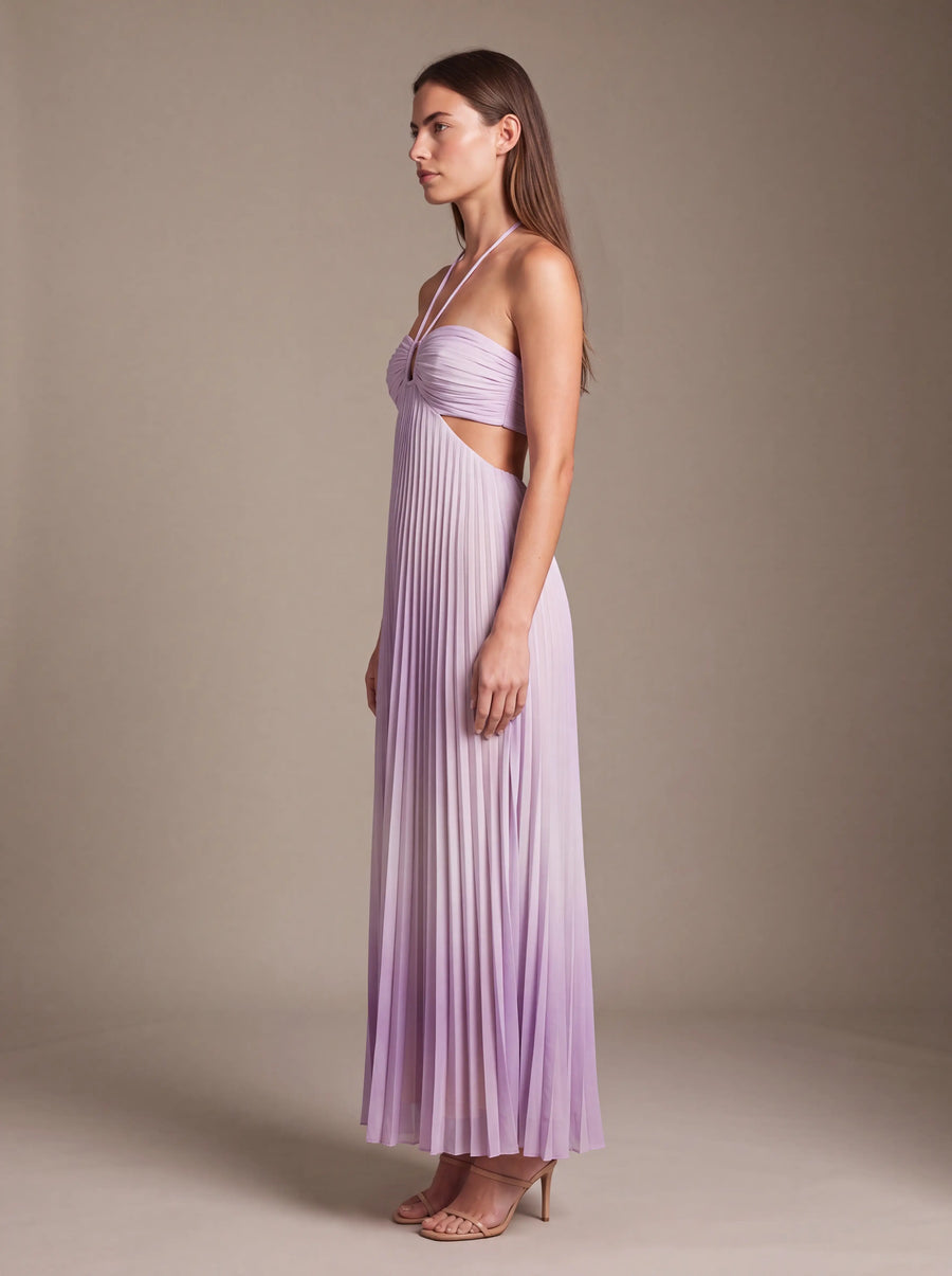 SIENNA MAXI DRESS Lilac studio side