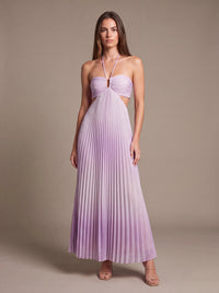 SIENNA MAXI DRESS Lilac studio pose 2