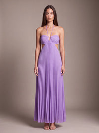 SIENNA MAXI DRESS Lavender Aura studio front