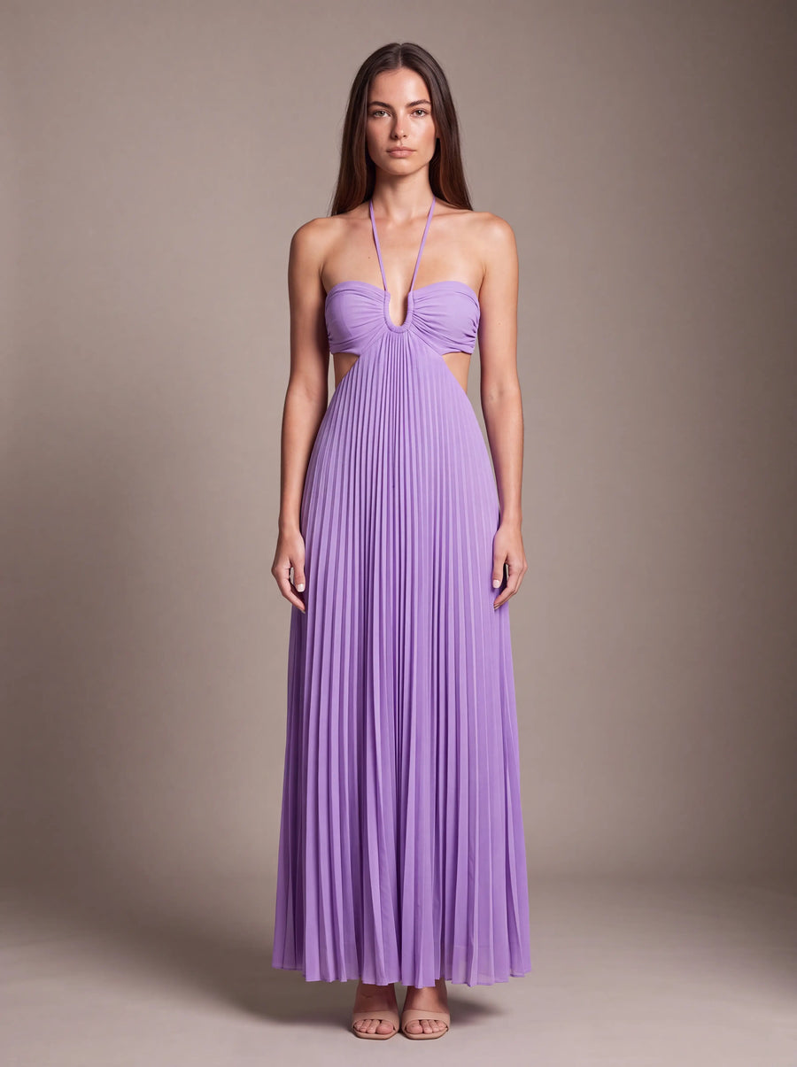 SIENNA MAXI DRESS Lavender Aura studio front