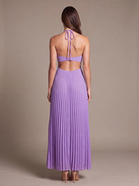 SIENNA MAXI DRESS Lavender Aura studio back