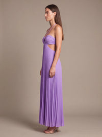 SIENNA MAXI DRESS Lavender Aura studio side
