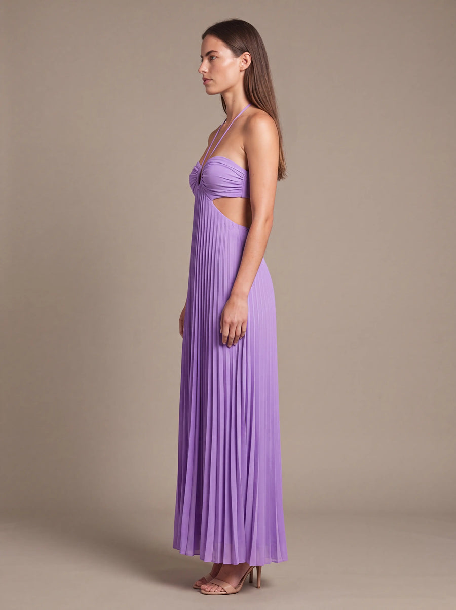 SIENNA MAXI DRESS Lavender Aura studio side