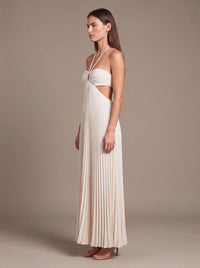 SIENNA MAXI DRESS White Ivory studio side