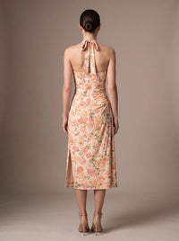 WHITNEY MIDI DRESS Sunset Floral studio back