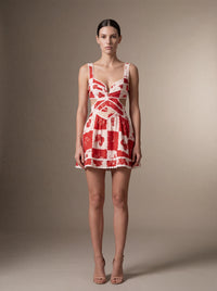NASHI MINI DRESS Red studio front