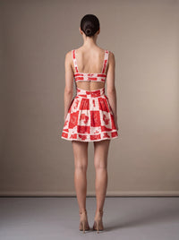 NASHI MINI DRESS Red studio back