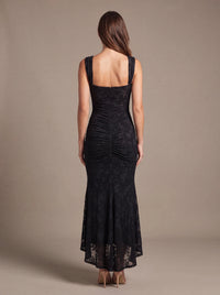 CAROL MAXI DRESS Black studio back