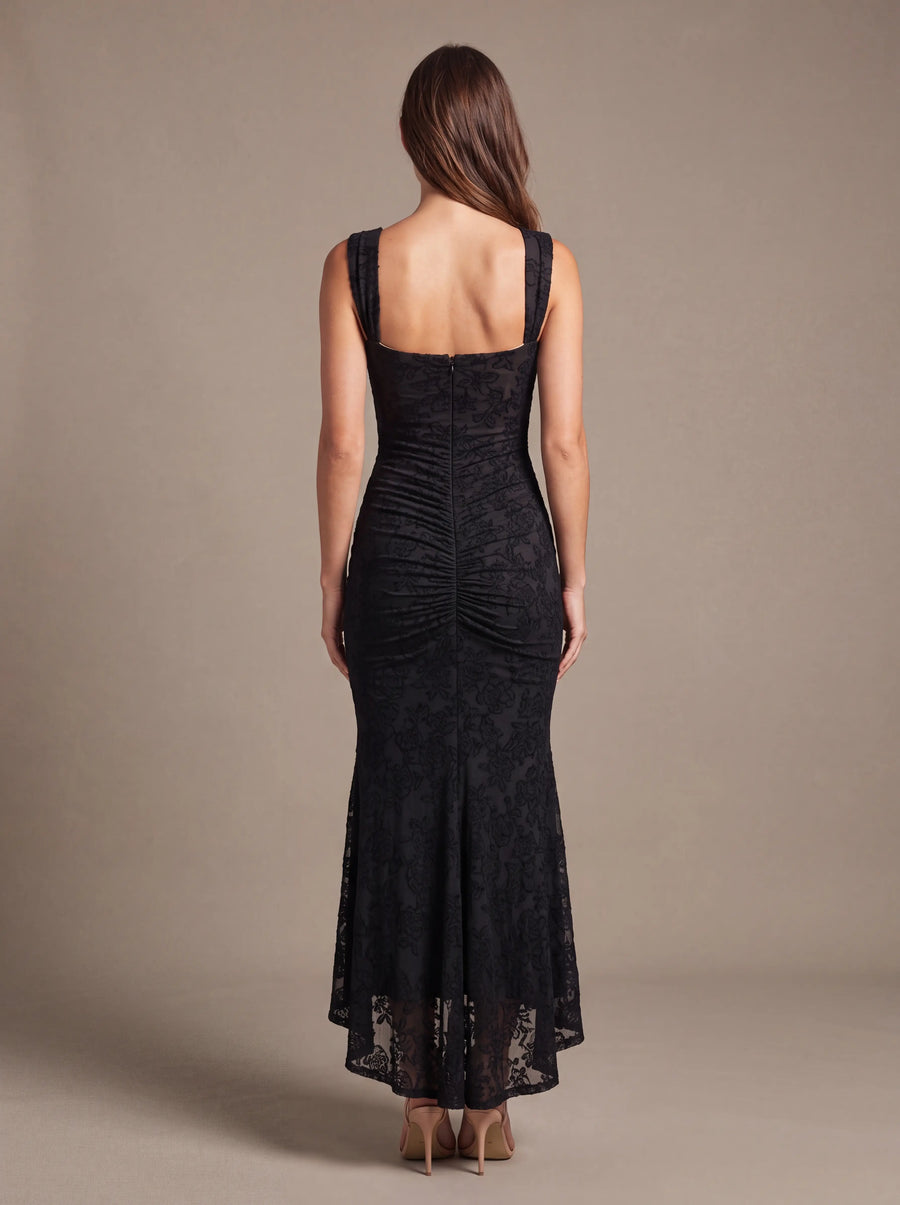 CAROL MAXI DRESS Black studio back