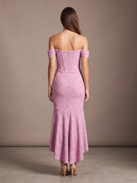 CAROL MAXI DRESS Pink studio back
