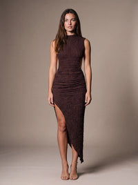 Cara Plum Brown Studio Front