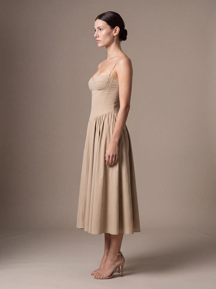 Bea Champagne Beige Studio Side
