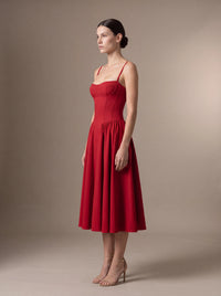 Bea Crimson Red Studio Side