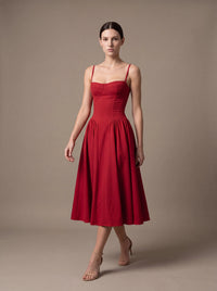 Bea Crimson Red Studio Walk