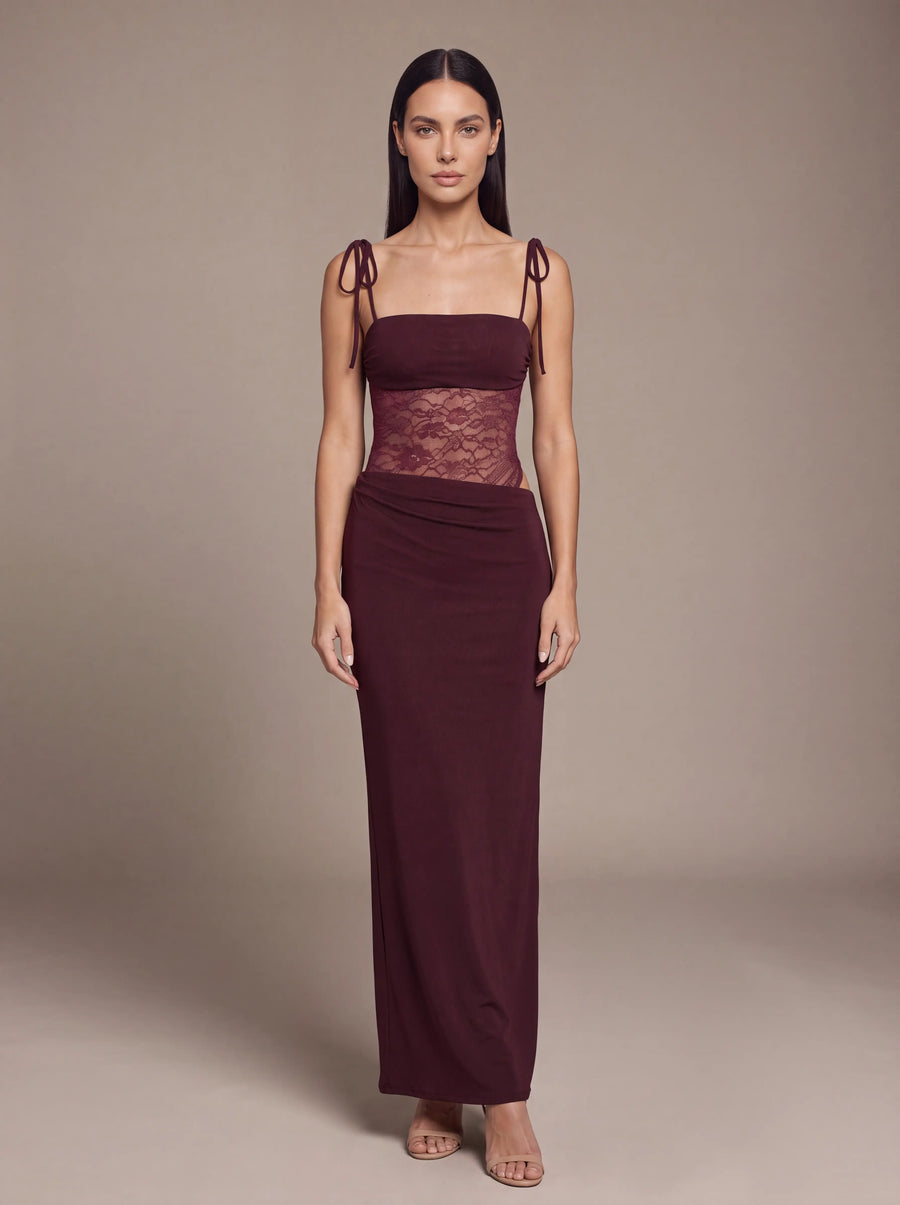 Alexia Burgundy Studio Front