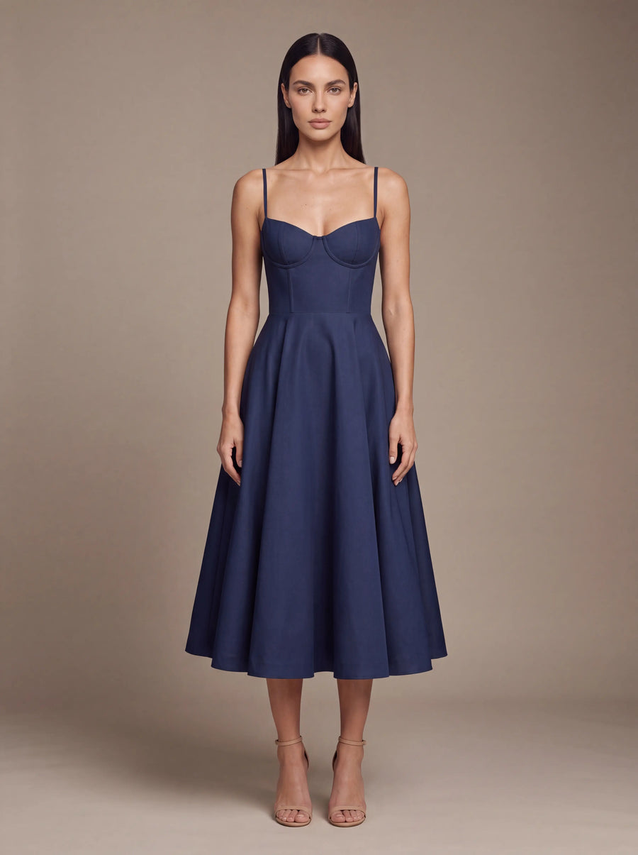 Amelie Dark Blue Studio Front