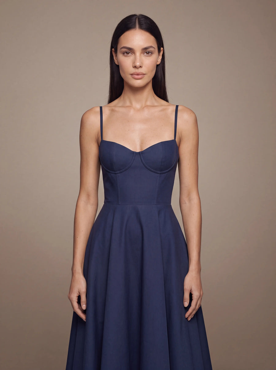 Amelie Dark Blue Studio Zoom