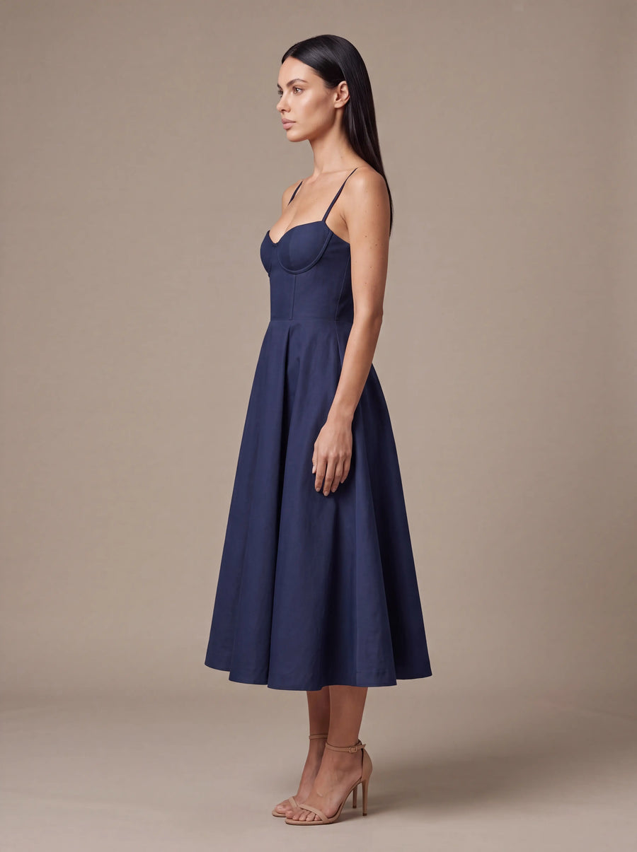 Amelie Dark Blue Studio Side