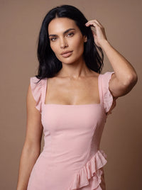 CLAIRE MAXI DRESS Pink studio zoom