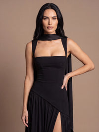 ELEANOR MAXI DRESS Black studio zoom