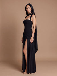 ELEANOR MAXI DRESS Black studio side