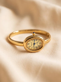 Luxury Gold Round Bracelet Watch