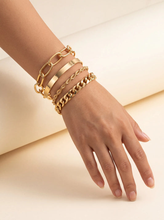 Tara Stellar 4-piece Gold Bracelet Set