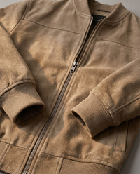 Fergus - Suede Bomber Jacket