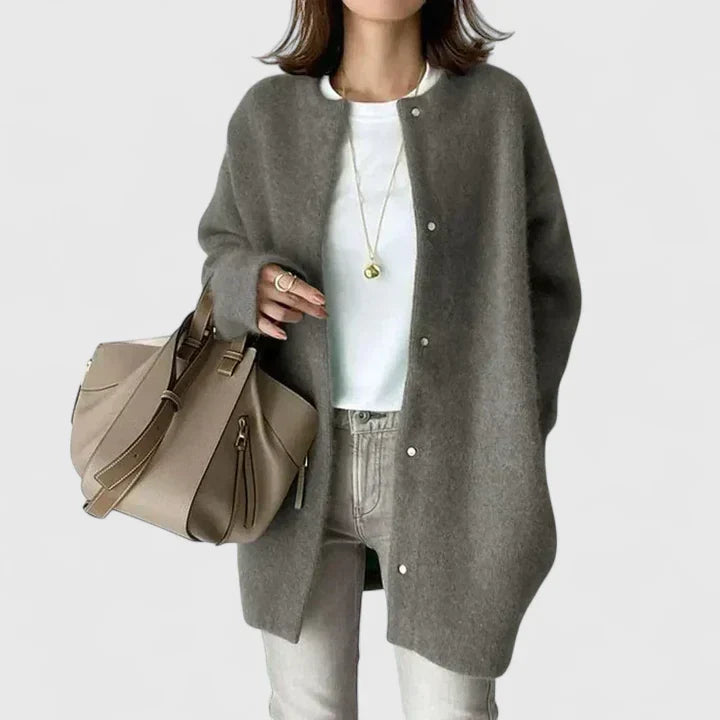 Thalienne | Comfortable Jacket Dark Gray