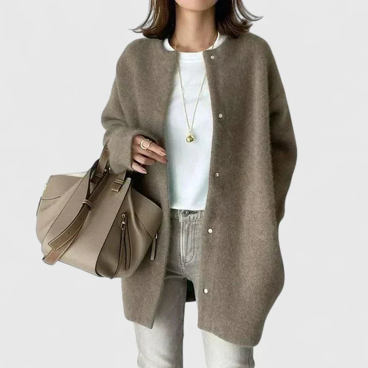 Thalienne | Comfortable Jacket Light Gray