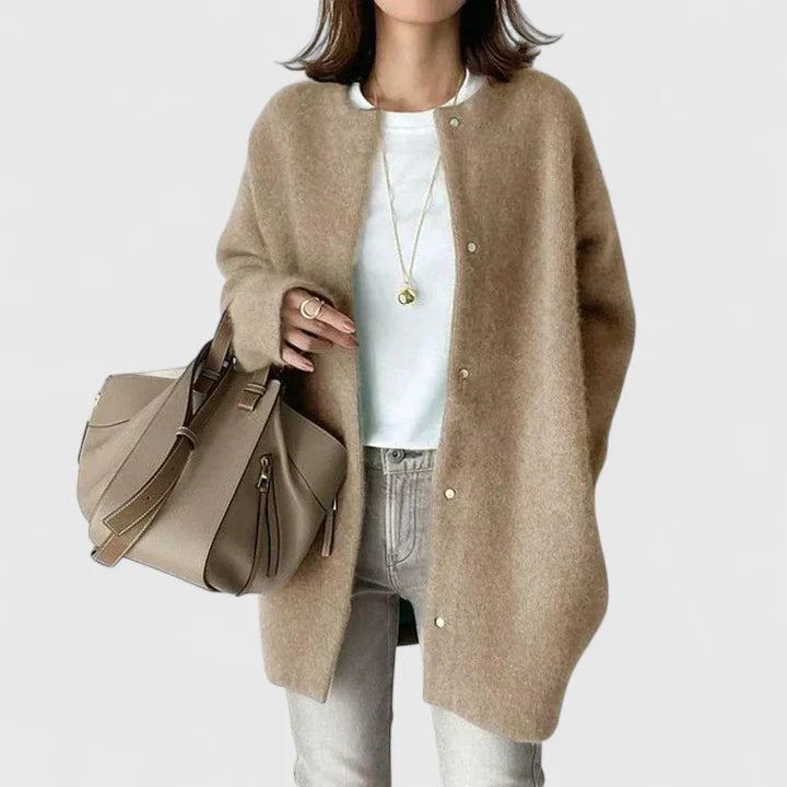 Thalienne | Comfortable Jacket Light Khaki