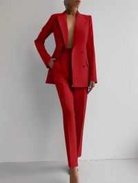 Eleonor | Elegant Women's Suit Red