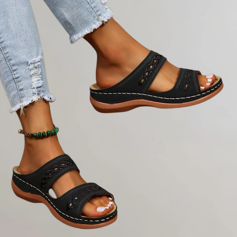 Wendy | Orthopedic Sandals Black