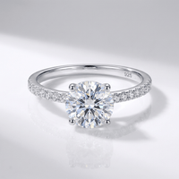 CLASSIC ROUND ZIRCONIA SILVER RING