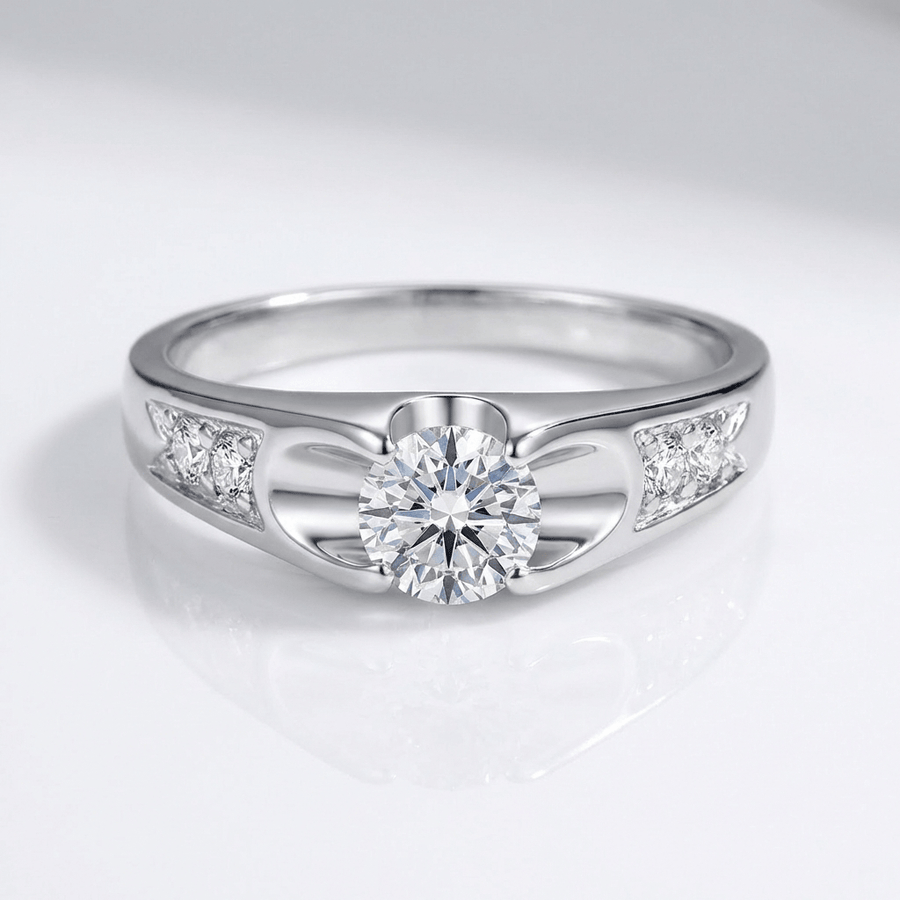 CLASSIC ROSE GOLD ZIRCONIA SOLITAIRE RING