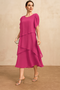 Olivia | Womens Soft Classic Chiffon Dress
