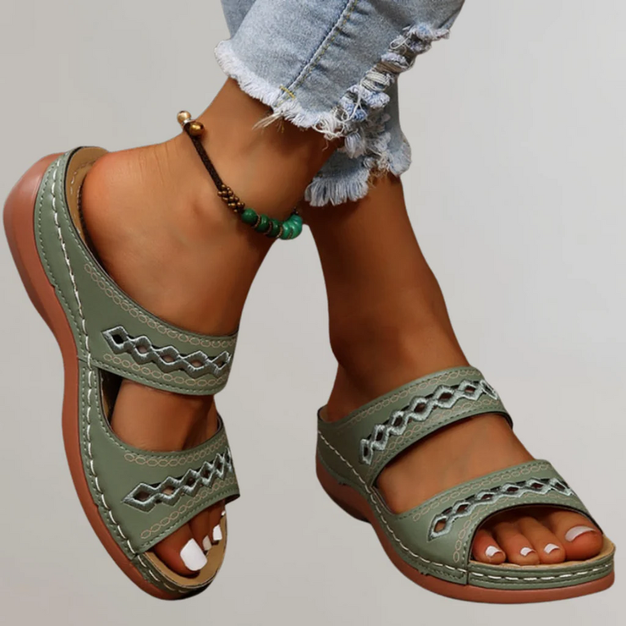 Wendy | Orthopedic Sandals Green