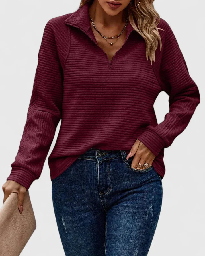 Korynne | Sophisticated Sweater Burgundy