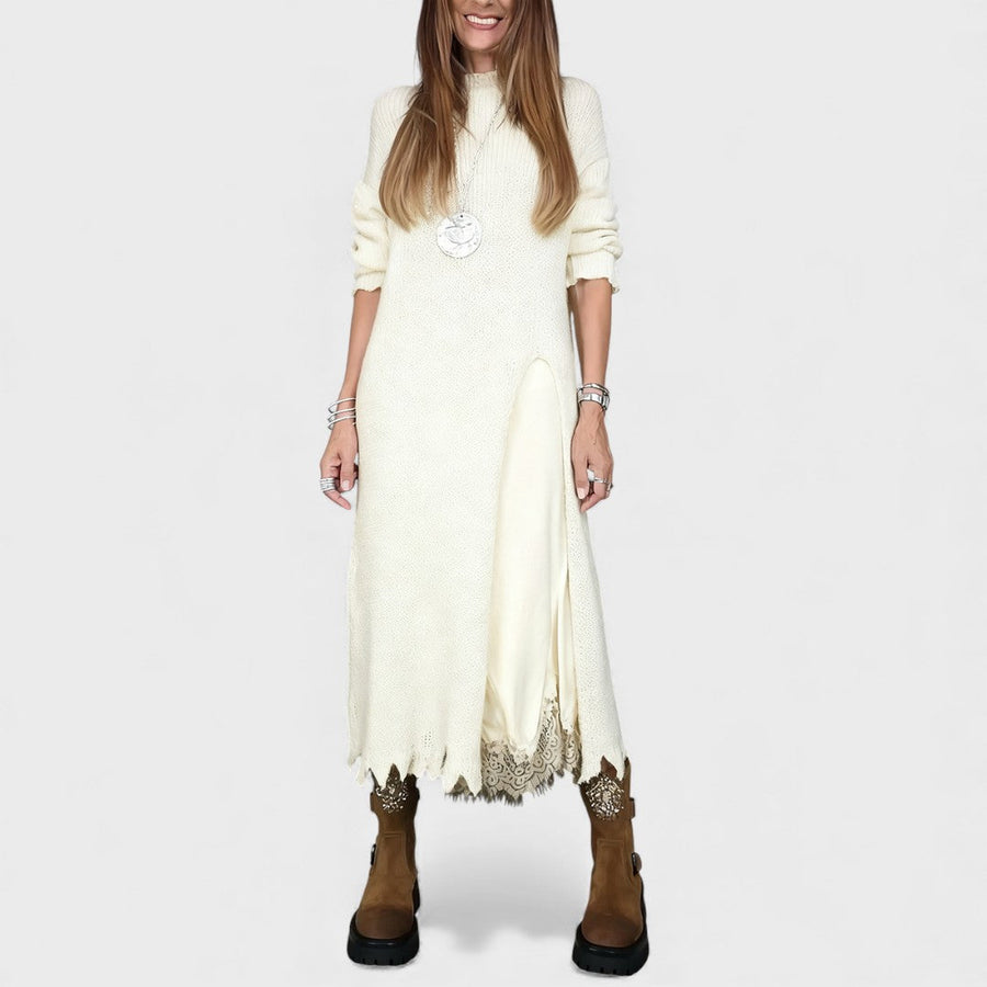 Portia – Elegant Layered Sweater and Dress Set