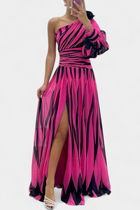 Aubryzah | Sophisticated Maxi Dress Pink