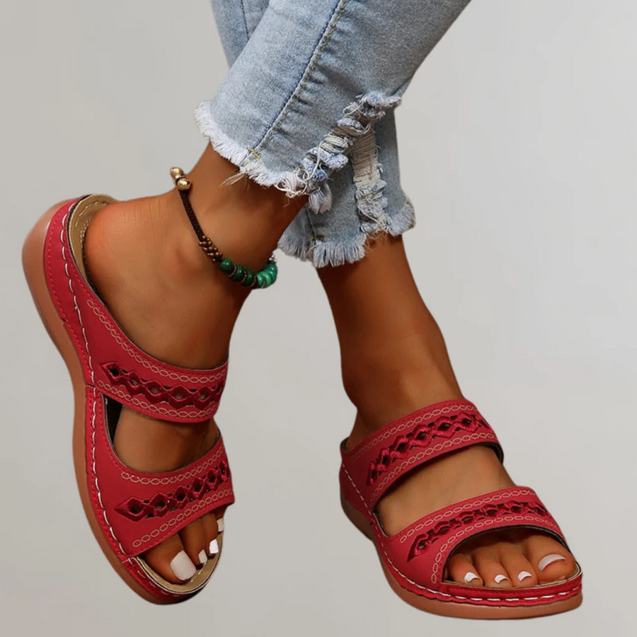 Wendy | Orthopedic Sandals Red