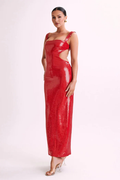 glossy red