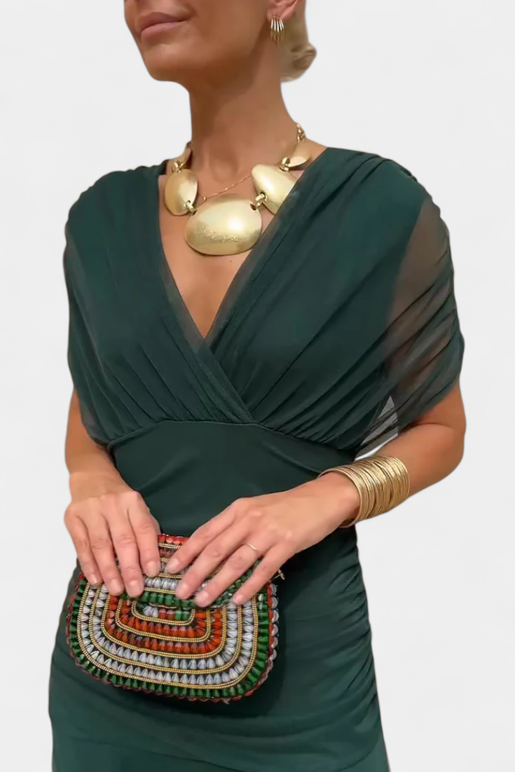 Eryzziah | Elegant Dress Green
