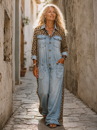 Phaedra – Effortless Denim One-Piece Jumpsuit