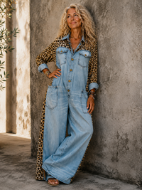 Phaedra – Effortless Denim One-Piece Jumpsuit