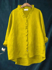Drusilla - Elegant Linen Summer Blouse