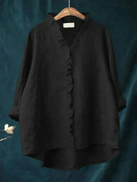 Drusilla - Elegant Linen Summer Blouse