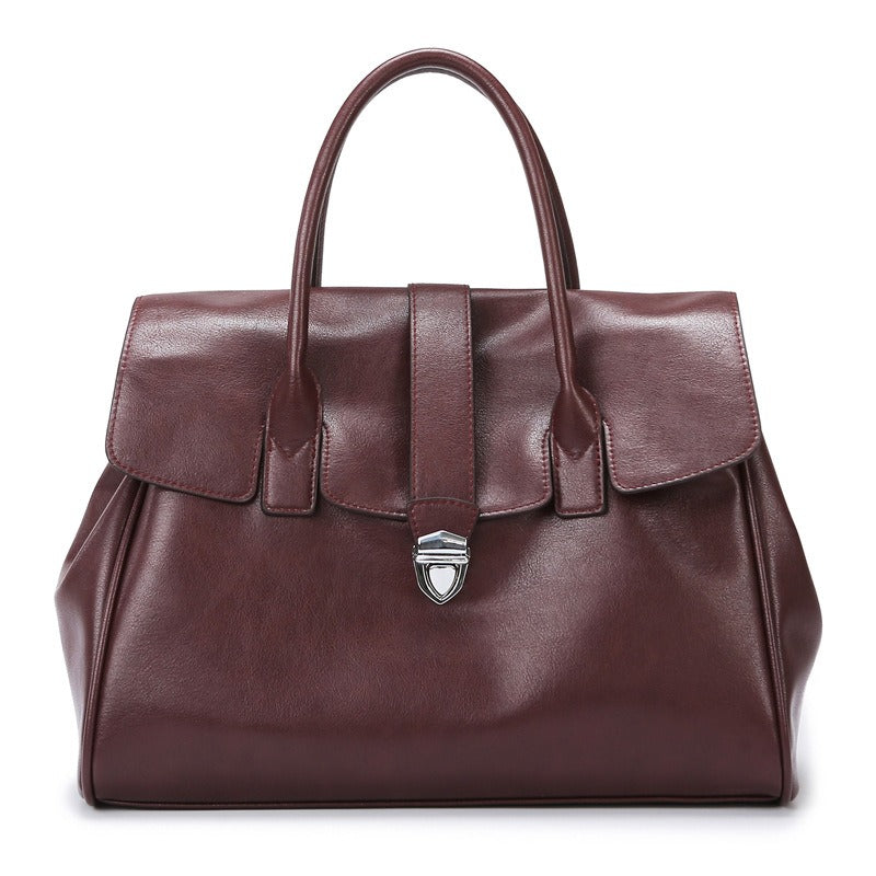 Élodie Large Faux Leather Handbag